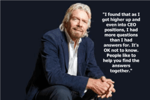 Richard Branson Picture Quote on Being Vulnerable