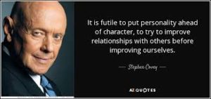 Stephen Covey Quote on Character Development
