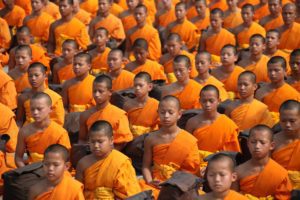 Monks illustrating how your environment impacts your growth and identity