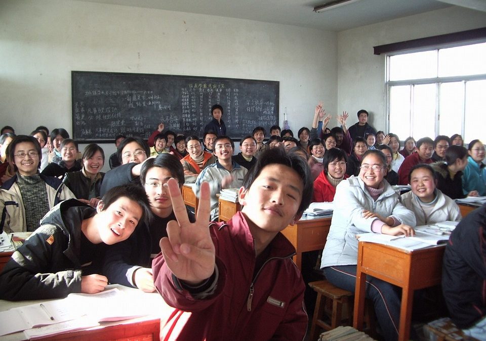 Picture of kids in a classroom whose environment is impacting their growth