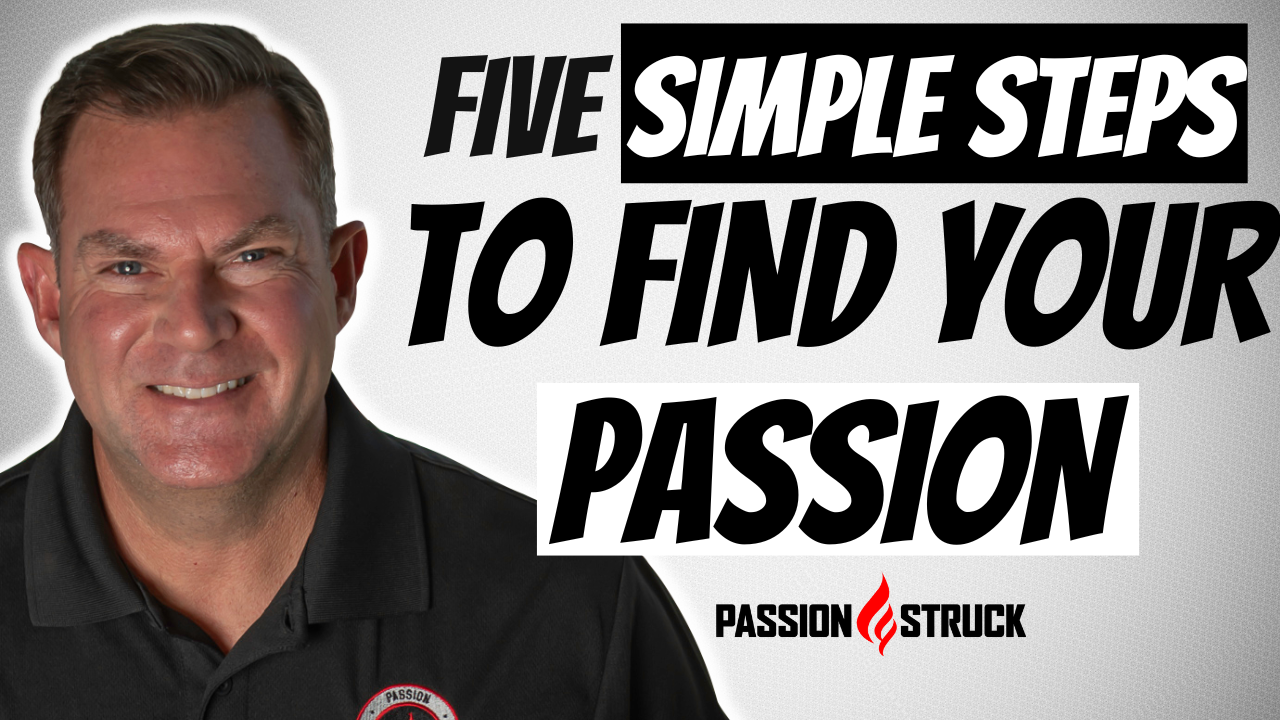 picture of John R. Miles with the words five simple steps to find your passion