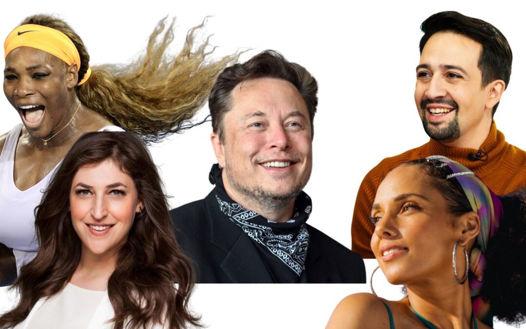 modern day multipotentialite examples including Elon Musk, Serena WIlliams, Shonda Rhimes, Lin-Manuel Miranda, Alicia Keys