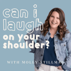 Can I laugh podcast cover with John R. Miles