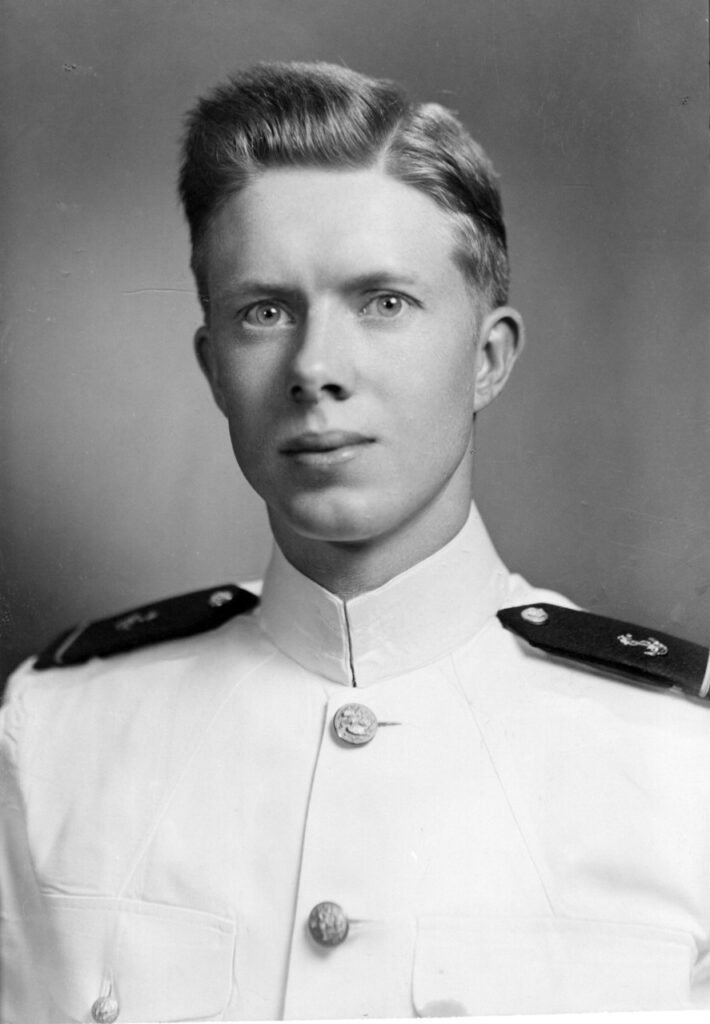 Picture of President Jimmy Carter wearing a Midshipmen uniform. He is know for the saying Did you always do your best