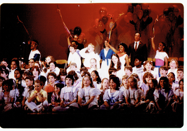 York Chorus showing their love and kindness to others performing Peace Child in 2005 in York, PA including Carolyn Patricia Miles