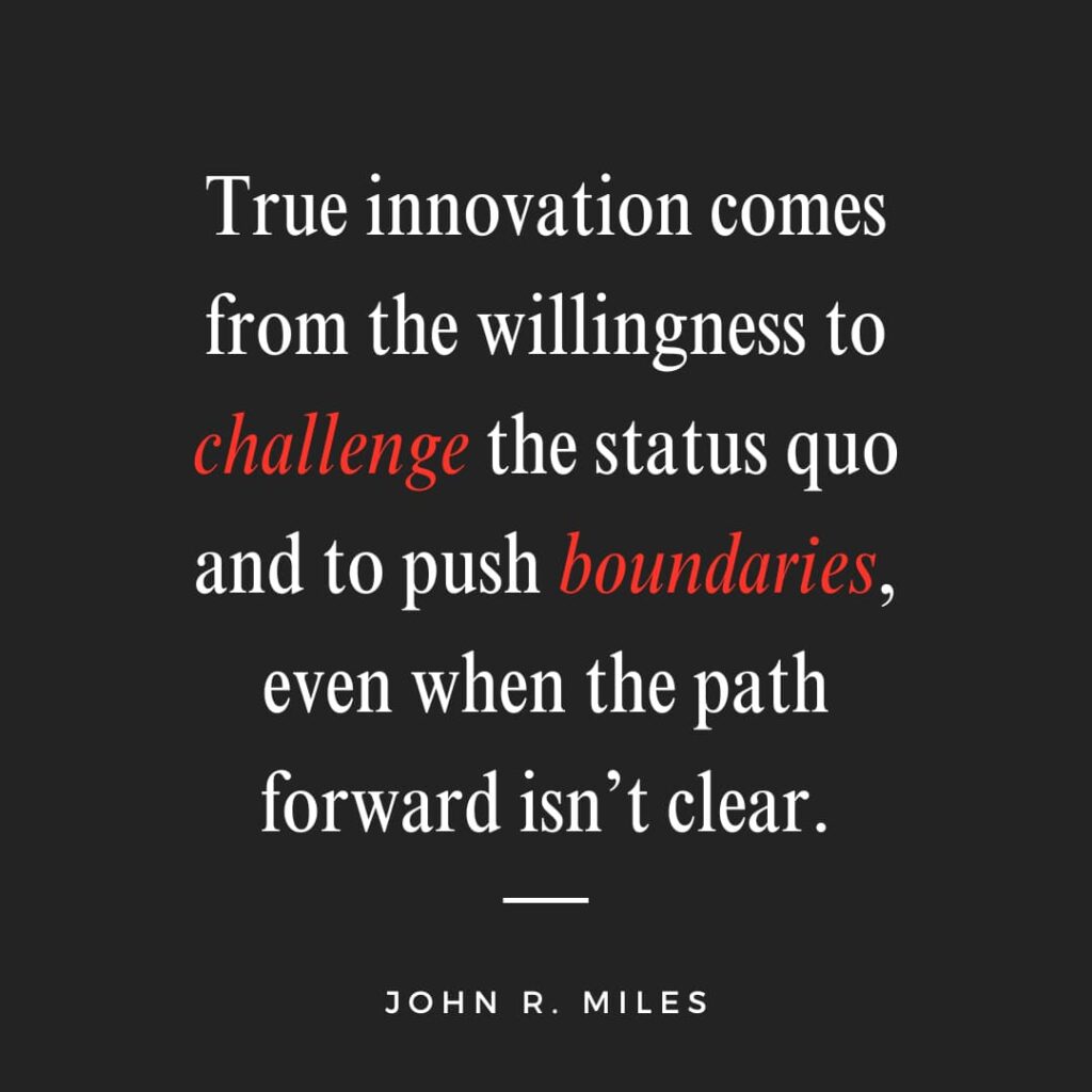 Quote about true innovation comes from lessons in failure for John R. Miles blog about Jamie Siminoff