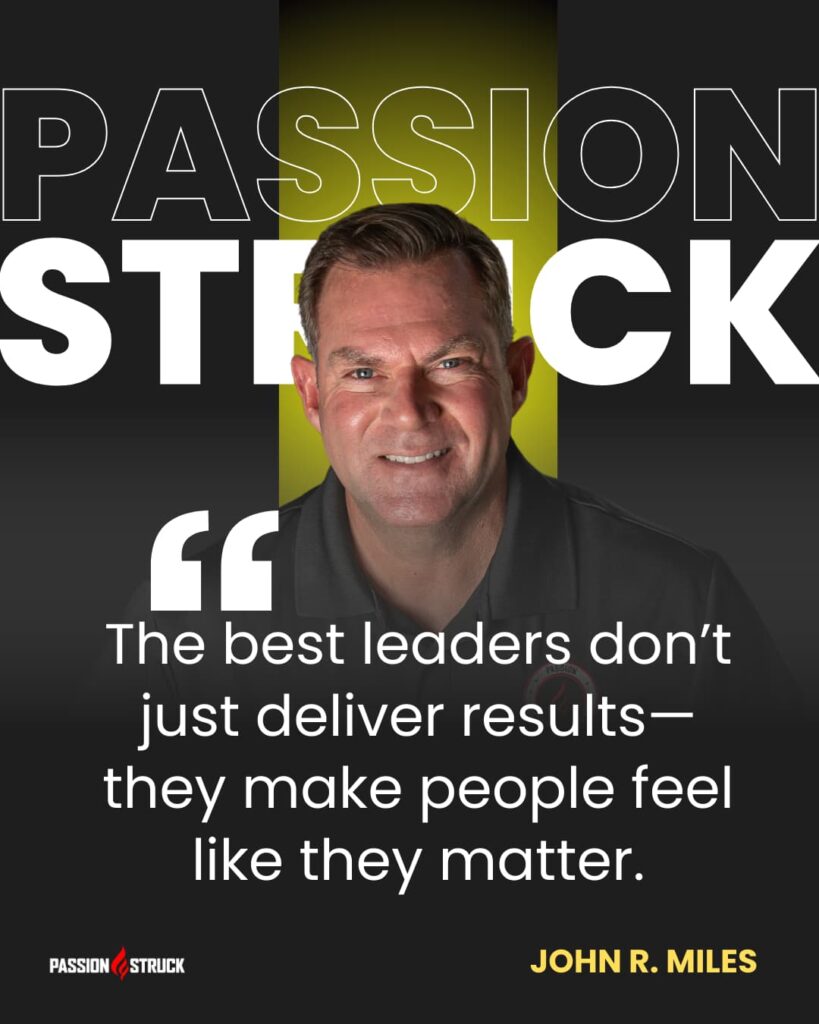 Quote by John R. Miles that mattering at work is what the best leaders deliver