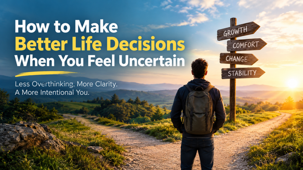 How to Make Better Life Decisions When You Feel Uncertain