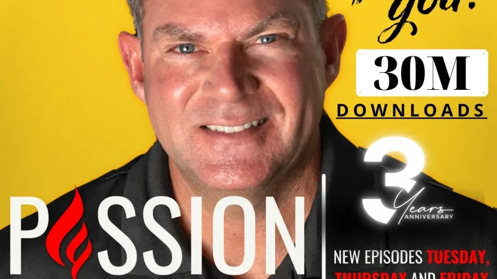 John R. Miles featured for 30 Million passion struck podcast episodes over 3 years